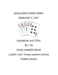 MIddlebro Poker Derby Poster