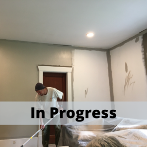 Big Fish Painting before